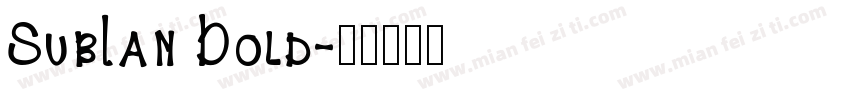 SubLan Bold字体转换